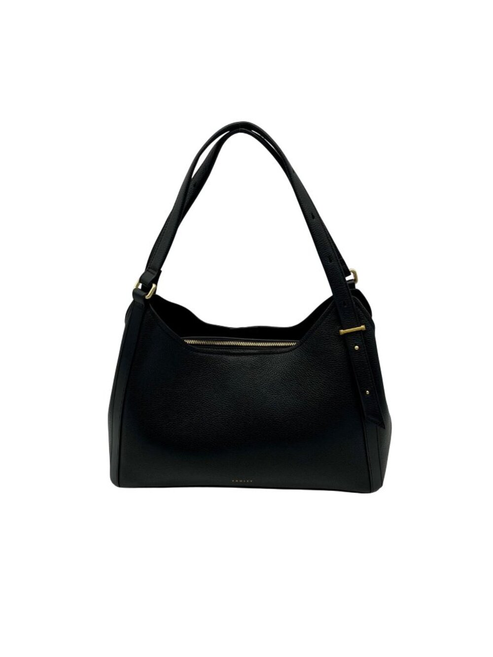 Giani Bernini Black Pebble Leather Tulip Large Tote